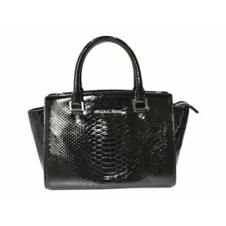 マイケルコース(MICHAEL KORS)のMICHAEL KORS　マイケルコース　2WAYバッグ　ハンドバッグ　ショルダーバッグ　斜め掛け　ブラック　パテントレザー　レディース　メンズ　ユニセックス　シンプル　ギフト　プレゼント包装可　【中古】　松山久万ノ台店(その他)