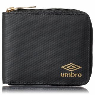 【色:Black/Gold】[アンブロ] メンズ 二つ折り 折財布ラウンドファス(その他)