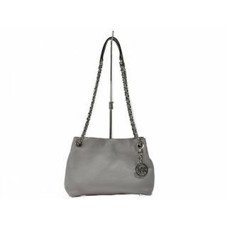 マイケルコース(MICHAEL KORS)のMICHAEL KORS　マイケルコースコーチ　2WAYチェーンショルダーバッグ　グレー系　シルバー金具　肩掛け　斜め掛け　人気　レザー　レディース　ウィメンズ　シンプル　ギフト　プレゼント包装可【中古】松山久万ノ台店(その他)