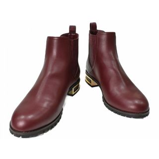 マイケルコース(MICHAEL KORS)のMICHAEL KORS　マイケルコース　サイドゴアブーツ　ワインレッド系　ボルドー系　靴　ショートブーツ　23.5cm　サイズ表記6.5M　レディース　ウィメンズ　シンプル　ギフト　プレゼント包装可【中古】松山久万ノ台店(ブーツ)