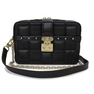 ルイヴィトン(LOUIS VUITTON)のルイ ヴィトン トロカ PM 2way チェーン ショルダー ハンドバッグ 斜め掛け ラムスキン レザー ダミエジャイアント ノワール ブラック 黒 ゴールド金具 M59116 LOUIS VUITTON（未使用　展示品）(ショルダーバッグ)