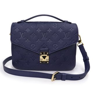 ルイヴィトン(LOUIS VUITTON)のルイ ヴィトン ポシェット メティス MM 2way ショルダー ハンドバッグ 斜め掛け モノグラムアンプラント レザー ネイビー 紺 ゴールド金具 M47142 LOUIS VUITTON（未使用　展示品）(ショルダーバッグ)