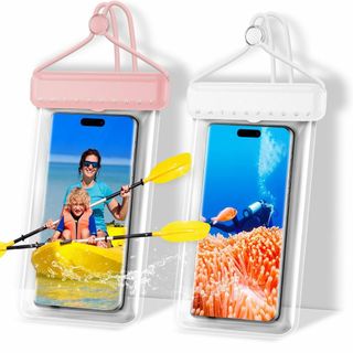 スマホ 防水ケース 【新登場 & 2枚セット】 IPX8完全防水 指紋認証/Fa
