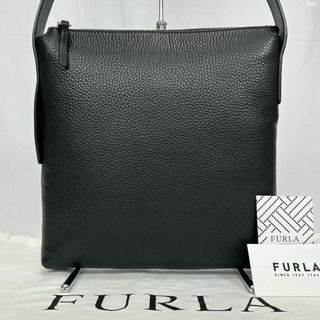 フルラ(FURLA)の【極美品/カード付】フルラ ショルダーバッグ レザー シボ革 斜め掛け メンズ(ショルダーバッグ)