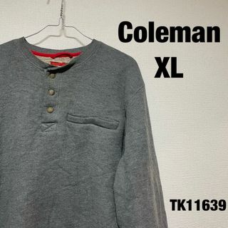 コールマン(Coleman)のColeman 長袖トレーナー XL グレー シェルパ裏地 ボア 古着(その他)
