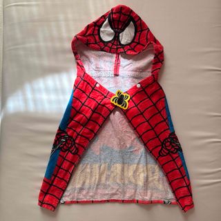 美品　ユニバーサルスタジオジャパン　スパイダーマン　フード付きバスタオル