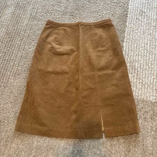 ユニクロ(UNIQLO)のUNIQLO ブラウン タイトロングスカート 63(ロングスカート)