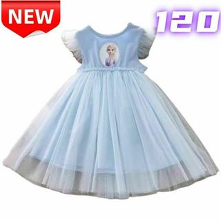 ☆訳アリ☆アナと雪女王 エルサ ドレス キッズ ワンピース ディズニー風 120