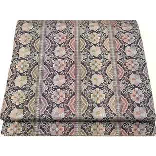 平和屋着物●本場筑前博多織　八寸名古屋帯　花唐草文　正絹　逸品　CAAV5231yk(帯)