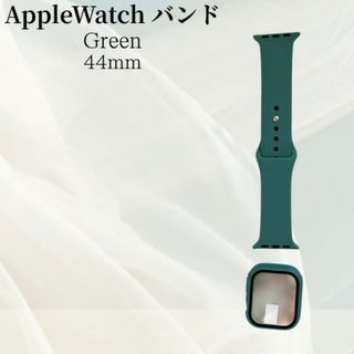 【新品】AppleWatchバンド　シンプル　グリーン44mm hu55