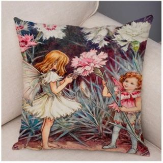 新品　花の妖精 フラワーフェアリー　クッションカバー　n