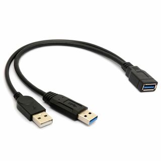 ノーブランド品 SKB12USB3.0電源補助ケーブルデータ転送+充電3.0Aオ