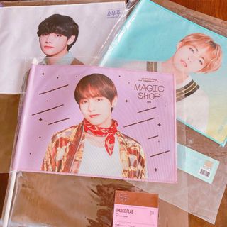 ボウダンショウネンダン(防弾少年団(BTS))の公式 フラッグ テヒョン テテ V TATA BTS BT21 tinytan(アイドルグッズ)