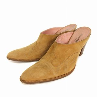 デュッチオデルデュッカ ミュール パンプス ウエスタン 37.5 ベージュ(ミュール)