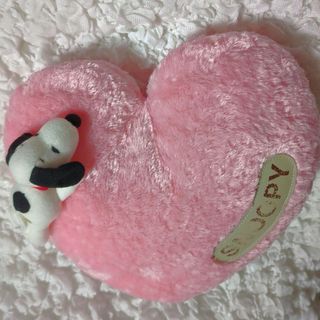 スヌーピー(SNOOPY)のPeanuts SNOOPYスヌーピー　ハート型ミニクッション　ぬいぐるみ(ぬいぐるみ)