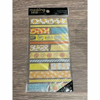 【新品】マスキングテープ素材のシール／イエロー系