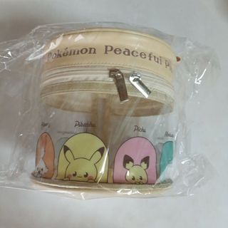 ポケモン(ポケモン)の3COINS　スリーコインズ　ポケピース　筒型ポーチ(キャラクターグッズ)