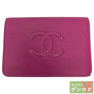 シャネル(CHANEL)の【中古】 シャネル 三つ折り コンパクト財布 三つ折り財布 28番台 ピンク系 CHANEL【質屋】(財布)