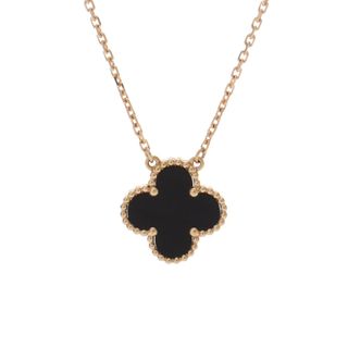 ヴァンクリーフアンドアーペル(Van Cleef & Arpels)の中古 ヴァン クリーフ&アーペル Van Cleef & Arpels レディース ネックレス K18イエローゴールド YG オニキス(リング(指輪))