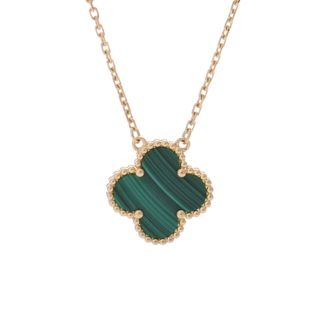 ヴァンクリーフアンドアーペル(Van Cleef & Arpels)の中古 ヴァン クリーフ&アーペル Van Cleef & Arpels レディース ネックレス K18イエローゴールド YG マラカイト(ネックレス)