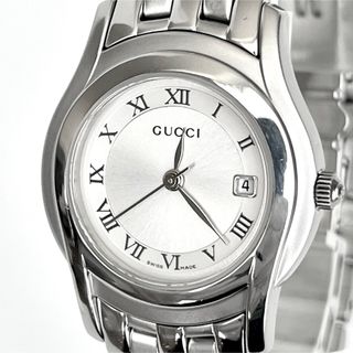 グッチ(GUCCI)のグッチ GUCCI 5500L レディース腕時計 磨き済み 電池新品 s2134(腕時計)