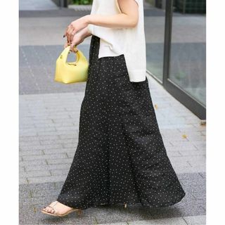 B.C STOCK - 25SS【未使用・タグ付】手洗い可 / フレンチリネンギャザースカート　ブラック