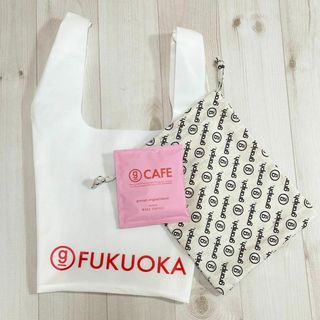 デザインティーシャツストアグラニフ(Design Tshirts Store graniph)の匿名発送　グラニフ福岡限定　バッグ　巾着　コーヒー　ノベルティ　ホワイト(ノベルティグッズ)