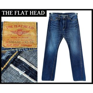 フラットヘッド(THE FLAT HEAD)の希少 フラットヘッド 3001ZC スペシャル カスタム 加工 デニム W32(デニム/ジーンズ)