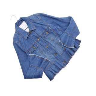 エポカ(EPOCA)のEPOCA エポカ リネン混 フリル Gジャン デニム ジャケット size38/インディゴ ■◇ レディース(Gジャン/デニムジャケット)