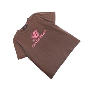 ニューバランス(New Balance)のNew Balance ニューバランス ロゴ プリント Tシャツ sizeM/茶 ■◆ レディース(Tシャツ(半袖/袖なし))