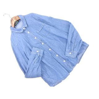 アーバンリサーチ(URBAN RESEARCH)のURBAN RESEARCH アーバンリサーチ デニム シャツ sizeONE/青 ■◇ レディース(シャツ/ブラウス(長袖/七分))