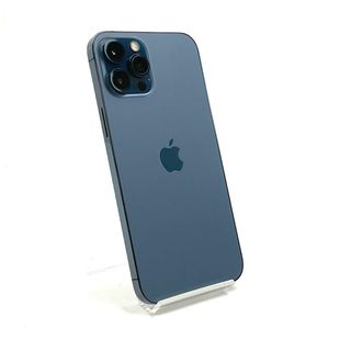 アップル(Apple)の【全額返金保証】【最速発送】Apple iPhone iPhone 12 Pro Max 128GB パシフィックブルー au 動作確認済(スマートフォン本体)