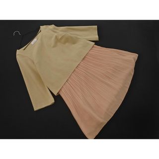 アナトリエ(anatelier)のanatelier アナトリエ ドッキング ワンピース size36/ベージュ ■◇ レディース(ミニワンピース)
