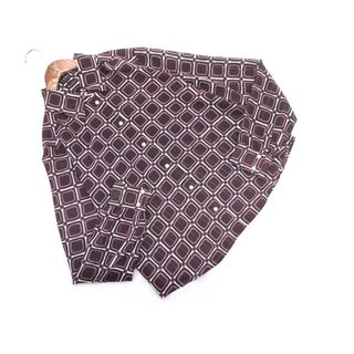 マイケルコース(MICHAEL KORS)のMICHAEL KORS マイケルコース 総柄 ブラウス シャツ sizeT8/ボルドー ■◇ レディース(シャツ/ブラウス(長袖/七分))