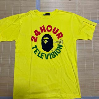アベイシングエイプ(A BATHING APE)の新品未使用　A BATHING APE BAPE 24時間テレビ　tシャツ L(Tシャツ/カットソー(半袖/袖なし))