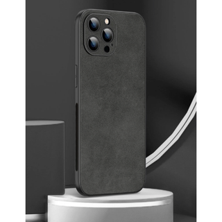 新品❗️iPhone15ProMAX カバー 高級感 大人 ブラック(iPhoneケース)