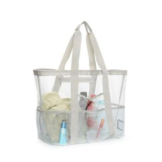 【並行輸入】メッシュバッグ 大容量 メッシュビーチバッグ 砂場 水泳(トートバッグ)