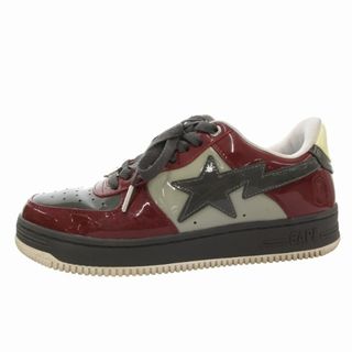 アベイシングエイプ(A BATHING APE)のアベイシングエイプ スニーカー シューズ ローカット ワインレッド 27cm(スニーカー)