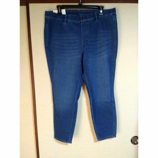 ユニクロ(UNIQLO)の3XL/青/新品/ユニクロ/ウルトラストレッチクロップドデニムレギンスパンツ(デニム/ジーンズ)