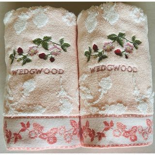 新品　WEDGWOOD ウェッジウッド　フェイスタオル　ピンク　２枚