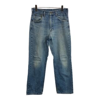 カーハート(carhartt)のCarhartt カーハート デニムパンツ ワーク ライトブルー(メンズ W32 L30)中古 古着 U8895(デニム/ジーンズ)
