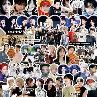 【80枚】SEVENTEEN セブチ ステッカー シール(アイドルグッズ)