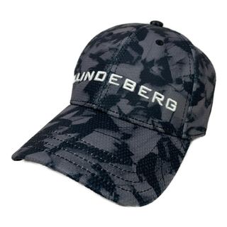 ジェイリンドバーグ(J.LINDEBERG)のcoco 中古 ジェイリンドバーグ J.LINDEBERG キャップ ONESIZE グレー系 幾何学模様 刺しゅう(ウエア)