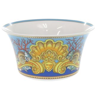 未使用 ヴェルサーチ サラダボウル Ikarus Les Tresors de la Mer サンゴ 巻貝 ポーセリン 磁器 マルチカラー 食器 1310【中古】VERSACE