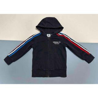 【adidasアディダス】パーカートレーナー フルジップ　スポーツ　キッズ　90