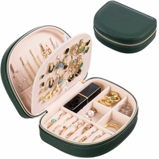 【在庫セール】ProCase 小さなジュエリーボックス 半円形 小型宝石箱 旅行