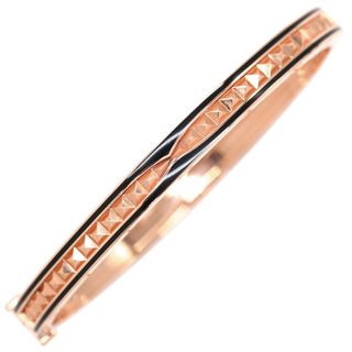 ブルガリ(BVLGARI)のブルガリ BVLGARI ブレスレット ビーゼロワン B-zero1 ロック K18PG セラミック ピンクゴールド M スタッズ AU750 18K PG バングル 357581 【箱】【中古】(ブレスレット/バングル)