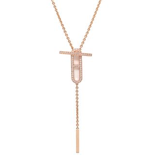 エルメス(HERMES)のエルメス HERMES ネックレス エヴァーシェーヌダンクル K18PG ダイヤモンド ローズゴールド ST ピンクゴールド 18K 750AU【中古】(ブレスレット)