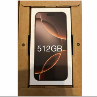 アイフォーン(iPhone)のiPhone16 Pro Max 512GB デザートチタニウム　新品　未開封(スマートフォン本体)