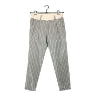 coco 中古 アンパスィ and per se レディース パンツ S ライトグレー　 ストライプ(ウエア)